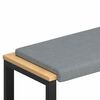 vidaXL Coussin de banc Tissu Gris clair Profondeur 35 cm