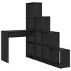 vidaXL Bureau d'angle Ch&ecirc;ne noir Bois d'ing&eacute;nierie