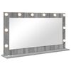 vidaXL Miroir de vanit&eacute; Rectangulaire Gris Sonoma 100 x 55 x 18 cm