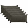 vidaXL Housse de coussin 6 pc HEERLEN Anthracite 40 x 80 cm