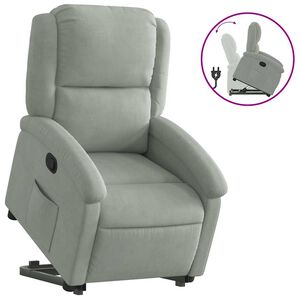 vidaXL Fauteuil inclinable &eacute;lectrique rouge bordeaux velours