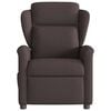 vidaXL Fauteuil de massage inclinable Marron fonc&eacute; Tissu