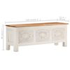vidaXL Boîte de rangement 110x30x40 cm Bois d'acacia solide