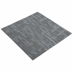 vidaXL Carreau de tapis Gris b&eacute;ton 50 x 50 cm 4 pc PP et Bitume