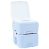 vidaXL Toilette de Camping Bleu Clair et Blanc 41,5 x 36,5 x 42 cm