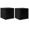 vidaXL Ensemble meuble TV 2 pcs 37 x 35 x 37,5 cm Noir