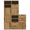 vidaXL Armoires latérales 5 pcs ODDA 40x24x79 cm bois massif pin