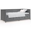 vidaXL Lit de jour sans matelas gris 100x200 cm bois de pin massif