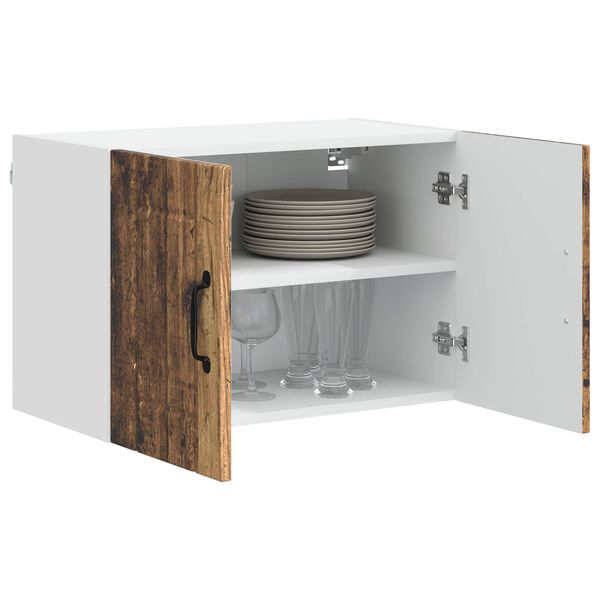 vidaXL Meuble mural de cuisine avec porte Bois ancien 60 x 31 x 40 cm