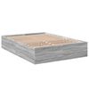 vidaXL Cadre de lit sans matelas sonoma gris 140x190 cm