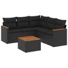 vidaXL Patio Sofa Set 5 place Black