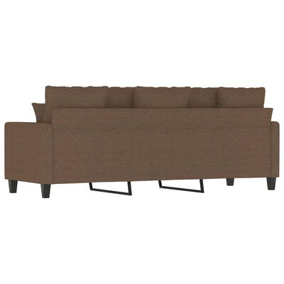 vidaXL Canapé à 3 places Marron 180 cm Tissu