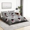 vidaXL Ensemble de housse de couette Gris 140x200 cm Coton
