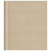 vidaXL &Eacute;cran de balcon beige 120x700 cm 100% polyester oxford