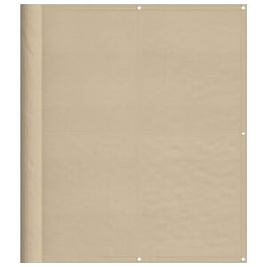 vidaXL &Eacute;cran de balcon beige 120x700 cm 100% polyester oxford