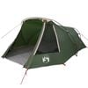 vidaXL Tente Tunnel 3 Personnes 3 personne Vert et blanc