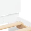 vidaXL Cadre de lit avec LED sans matelas blanc 135x190 cm