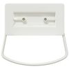 vidaXL Poign&eacute;es de Cabinet 2 pcs Blanc 85 x 45 mm M&eacute;tал