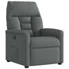 vidaXL Fauteuil inclinable &eacute;lectrique Gris fonc&eacute; Tissu