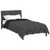 vidaXL Duvet d'hiver Noir et anthracite 220 x 140 cm Microfibre