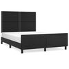vidaXL Cadre de lit sans matelas noir 140x190 cm similicuir