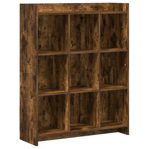 vidaXL Biblioth&egrave;que Ch&ecirc;ne fum&eacute; 87,5 x 30 x 111 cm Bois d'ing&eacute;nierie