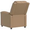 vidaXL Fauteuil de massage Cappuccino Similicuir