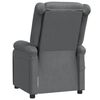 vidaXL Fauteuil de massage Anthracite Similicuir