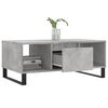vidaXL Table basse Gris béton 90x50x36,5 cm Bois d'ingénierie