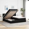 VidaXL Cadre de lit ottoman avec matelas noir 160x200 cm velours
