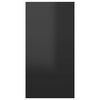 vidaXL Meubles TV 2 pcs Noir brillant 30,5x30x60 cm Bois d&rsquo;ing&eacute;nierie