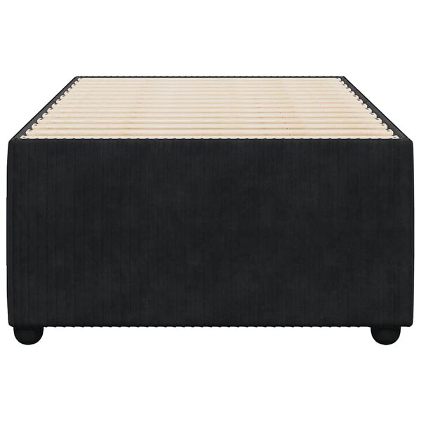 vidaXL Cadre de lit sans matelas noir 90x200 cm velours