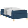vidaXL Cadre de lit Bleu 90 x 190 cm tissu