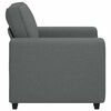 vidaXL Fauteuil gris foncé 60 cm tissu