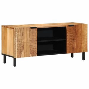 vidaXL Meuble TV 105 x 33 x 46 cm en bois massif d'acacia