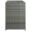 vidaXL Abri de poubelle double R&eacute;sine tress&eacute;e Anthracite 148x77x111cm