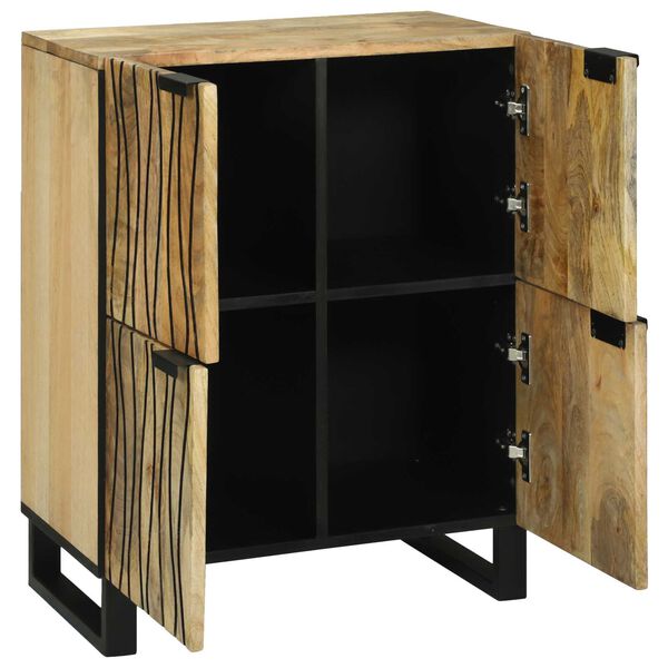 vidaXL Buffet Marron 60 x 33 x 75 cm bois de manguier massif