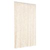 vidaXL Rideau anti-mouches beige et blanc 100x200 cm chenille