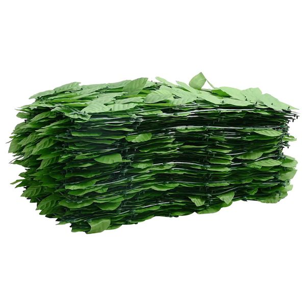 vidaXL Écran de balcon avec feuilles vert 400x150 cm