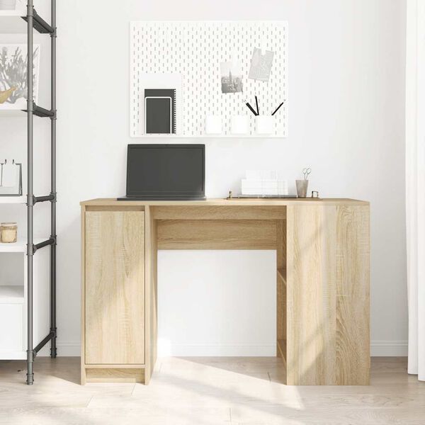 vidaXL Bureau chêne sonoma 120x42x76 cm bois d'ingénierie