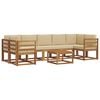 vidaXL Ensemble de canap&eacute;s d'ext&eacute;rieur 8 pc Naturel et Beige
