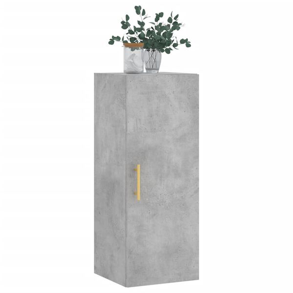 vidaXL Armoire murale gris b&eacute;ton 34,5x34x90 cm