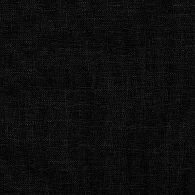 vidaXL Banc avec dossier noir 120x62x75,5 cm tissu