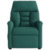 vidaXL Fauteuil inclinable Vert fonc&eacute; Tissu