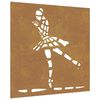 vidaXL D&eacute;coration murale jardin 55x55 cm motif de danseuse de ballet