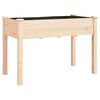 vidaXL Jardini&egrave;re avec doublure 118x59x76 cm bois massif de sapin