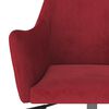 vidaXL Chaise pivotante de salle &agrave; manger Rouge bordeaux Velours