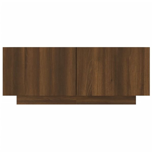 vidaXL Meuble TV Ch&ecirc;ne marron 100x35x40 cm Bois d'ing&eacute;nierie