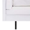 vidaXL Canap&eacute; d'angle Similicuir Blanc