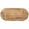 vidaXL Dessus de table 100x50x2,5 cm ovale bois massif de manguier